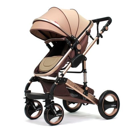 Belecoo Q3 Linen 2 in 1 Stroller - Image 2