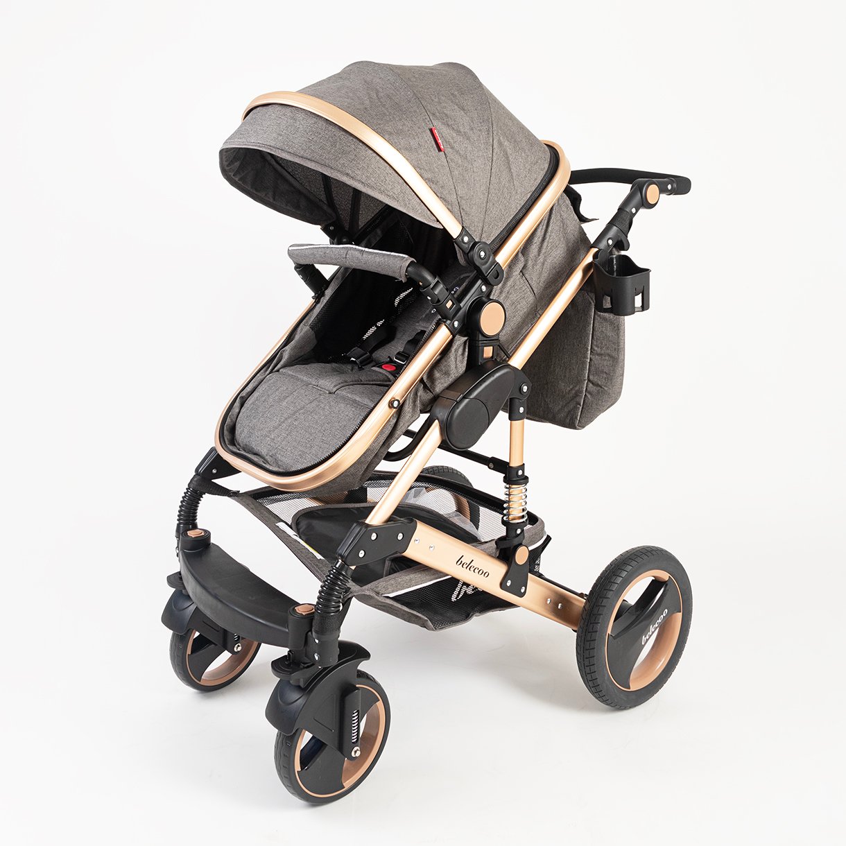 Belecoo Q3 Linen 2 in 1 Stroller