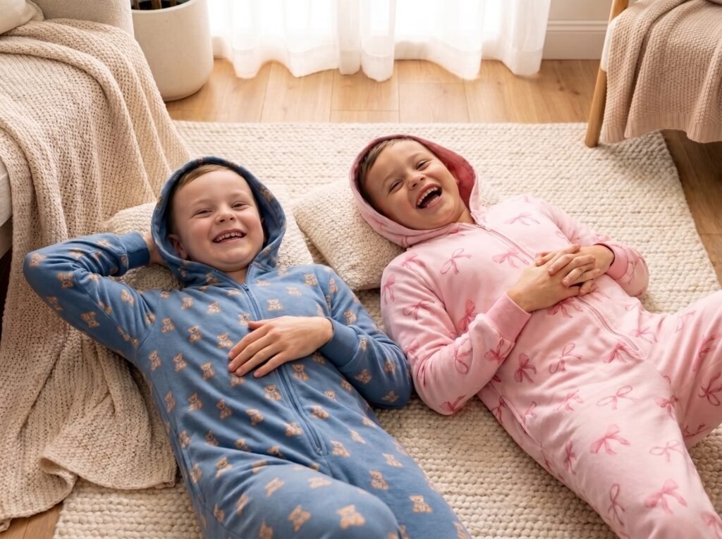Babies lying down and smiling, bellzbuz